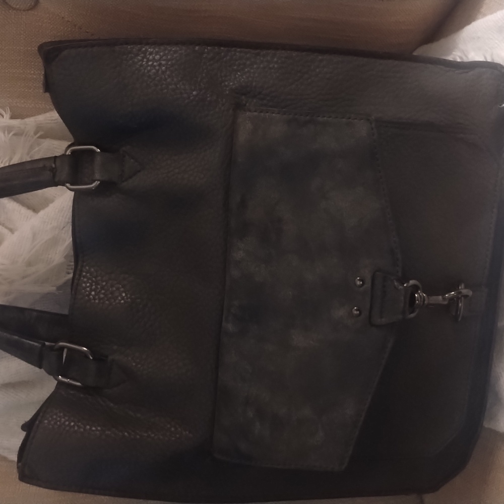 Steve Madden Dark Gray  Saddle Bag Purse. A few call outs (See the Photos)